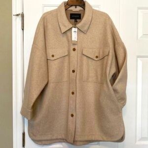 Banana Republic Shirt Jacket Camel Color XL/Petite